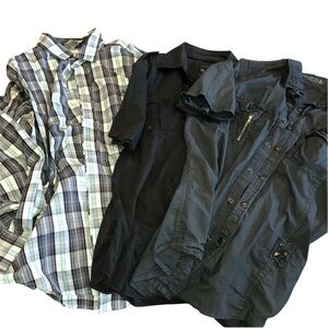 Men’s button down dress shirts. Get all 3. Size XL